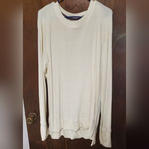 Cream long sleeve top size 2X